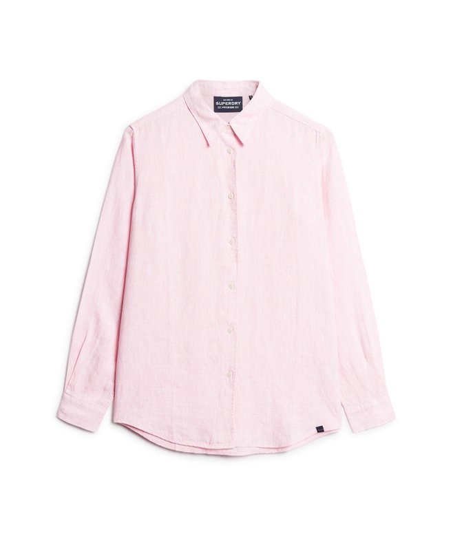 Casual Linen Boyfriend Shirt SUPERDRY