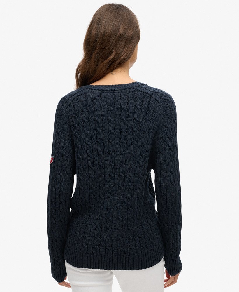 Slouchy Cable Knit Jumper Superdry