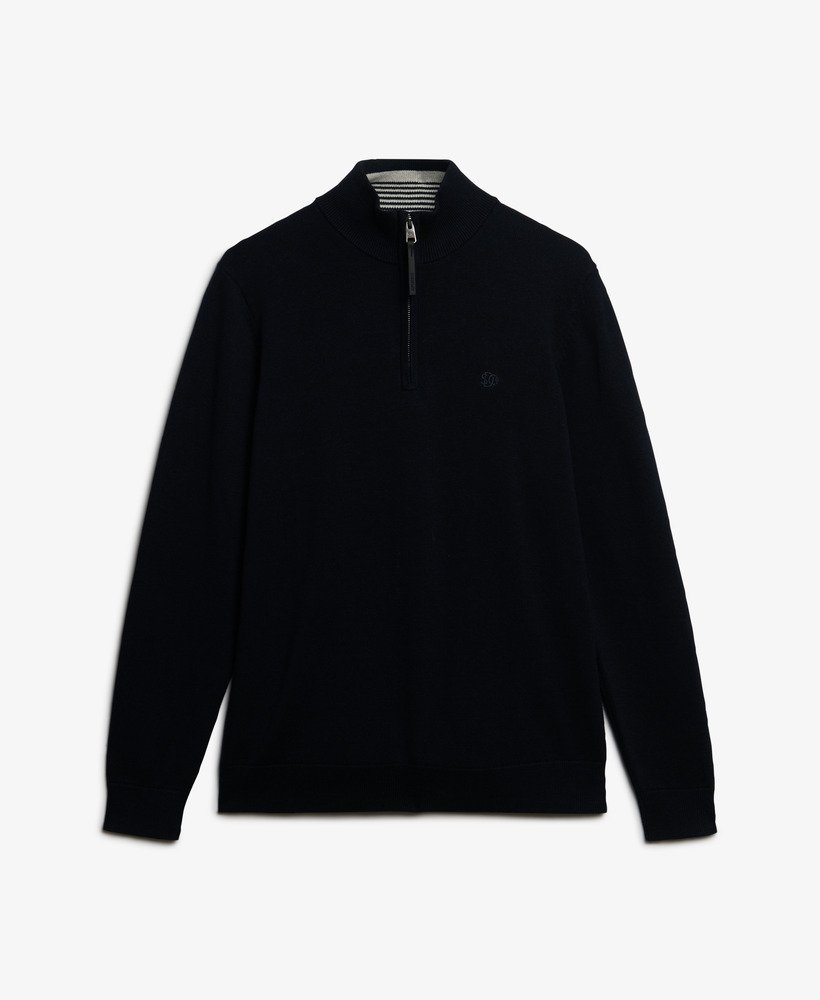 Essentials Cotton Half Zip Jumper Superdry