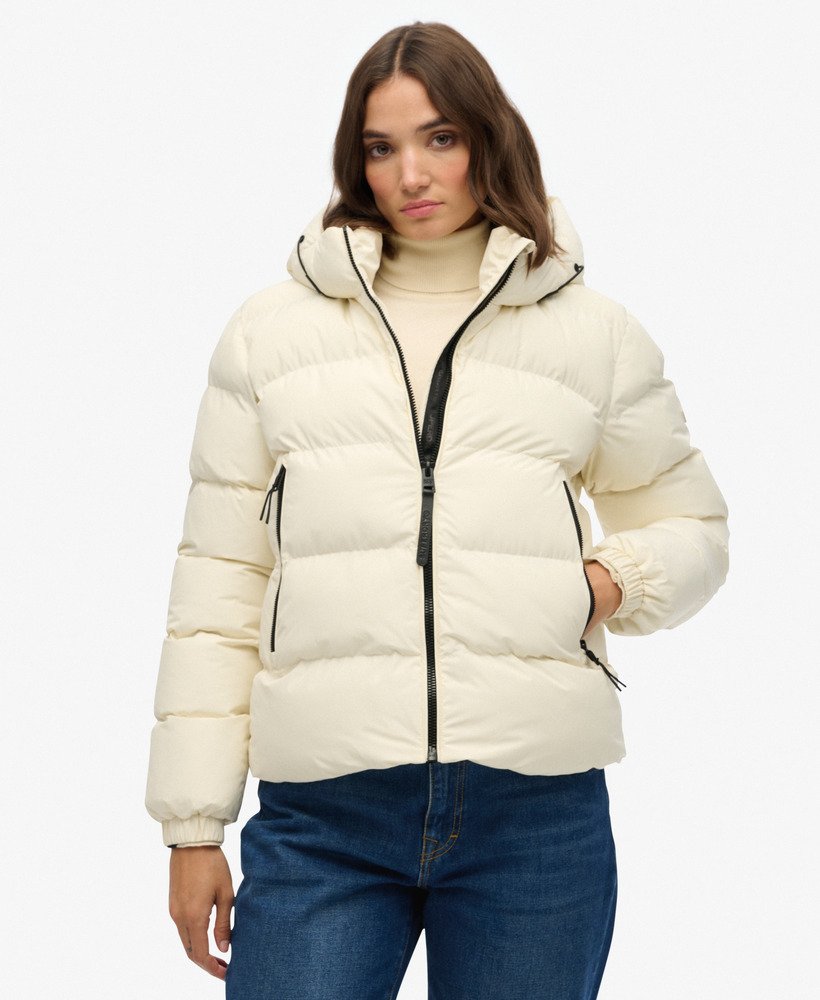 Sports pufferjas met capuchon Superdry