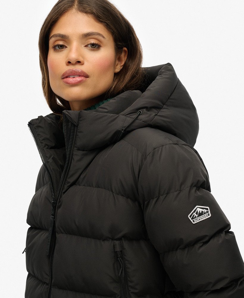 Sportieve Puffer Jas met Capuchon Superdry
