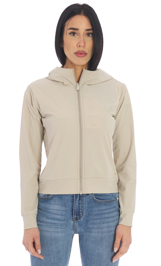 Save The Duck damesjas Beige kort model