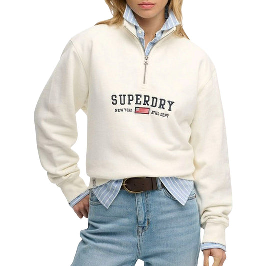 Superdry Athletic Essential Graphic Half Zip Sweater Dames