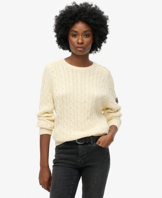 Slouchy Cable Knit Jumper Superdry