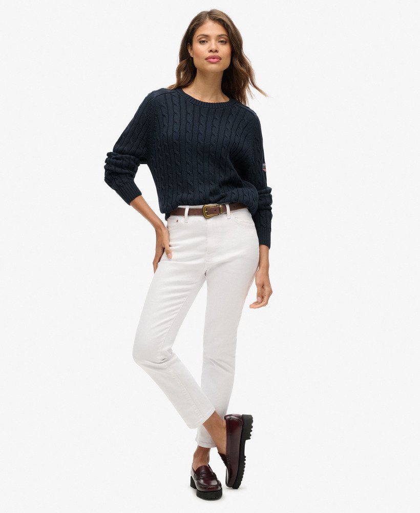 Slouchy Cable Knit Jumper Superdry