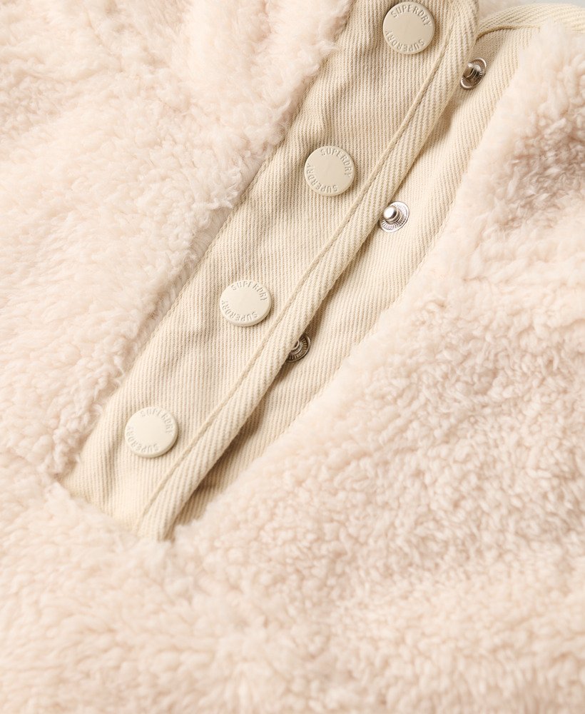 Super Soft Popper Neck Teddy Fleece