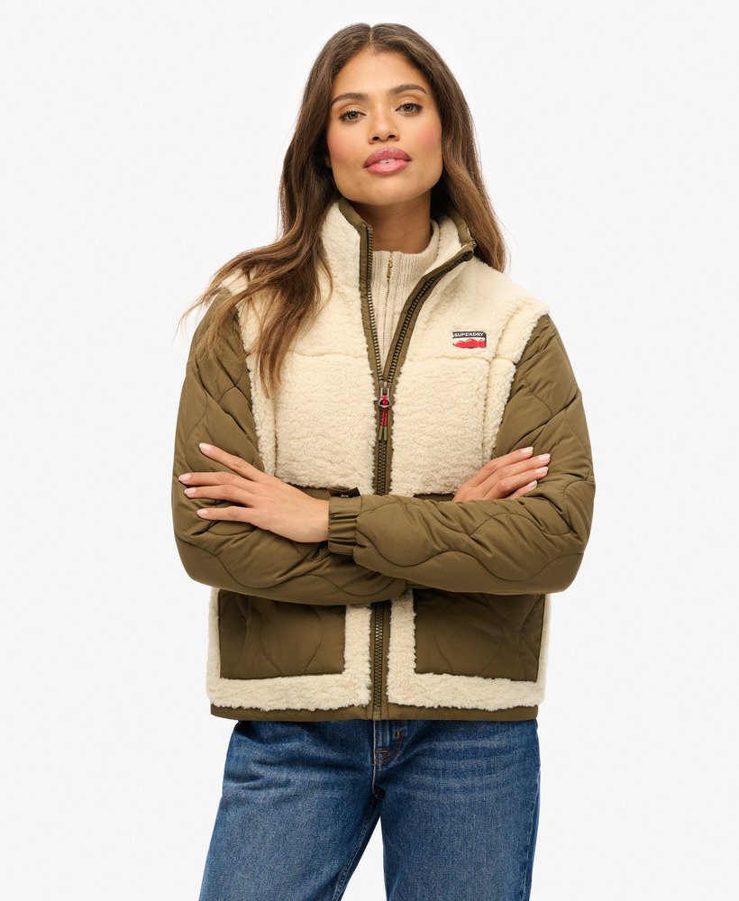 Sherpa Fleece Hybrid Jacket Superdry