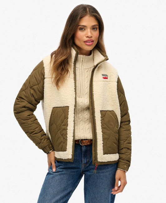 Sherpa Fleece Hybrid Jacket Superdry