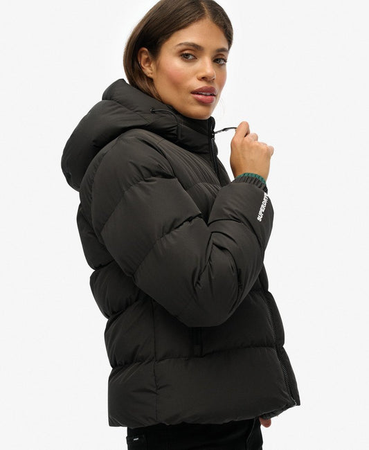 Sportieve Puffer Jas met Capuchon Superdry