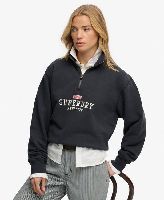 Athletic Essentials Graphic Half Zip Sweatshirt Superdry