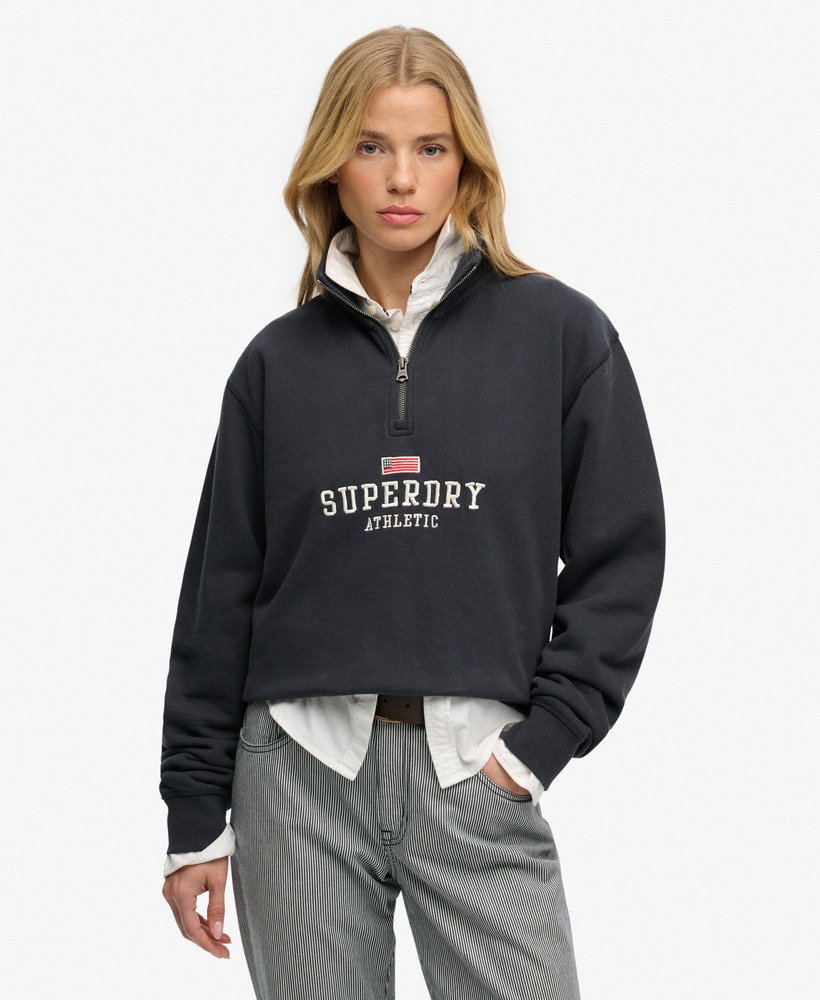 Athletic Essentials Graphic Half Zip Sweatshirt Superdry
